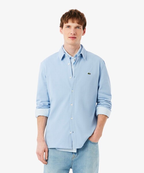 LACOSTE（ラコステ） シャツ スリムフィット オーガニックコットン 