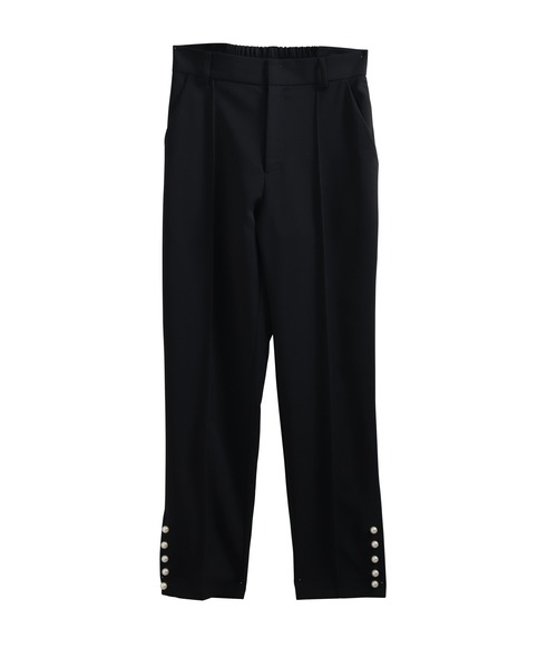 Fit more（フィットモア） パンツ 裾パールテーパードパンツ
