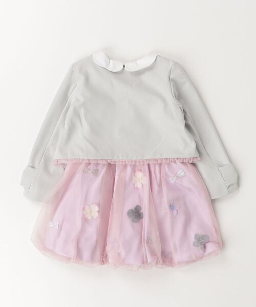 「panpantutu」 「KIDS」セットアップ 100cm グレー×ピンク キッズ_画像2