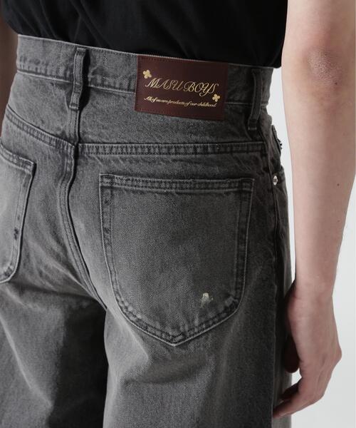 ワイドパンツ ジーンズ MASU/エムエーエスユー/MB BAGGY JEANS VINTAGE/B26U6PL002 メンズ レディースの画像