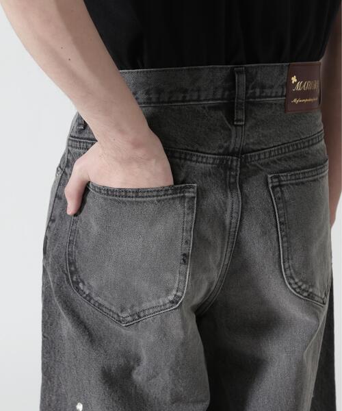 ワイドパンツ ジーンズ MASU/エムエーエスユー/MB BAGGY JEANS VINTAGE/B26U6PL002 メンズ レディースの画像