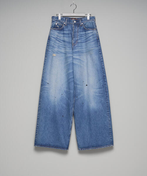 ワイドパンツ ジーンズ MASU/エムエーエスユー/MB BAGGY JEANS VINTAGE/B26U6PL002 メンズ レディースの画像
