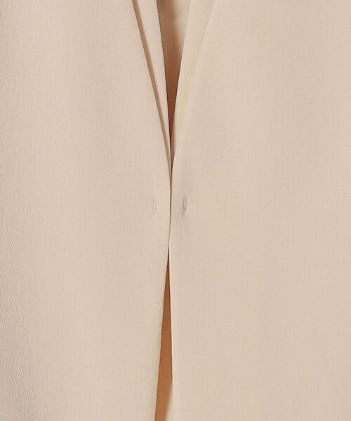 「SHIPS」 ノーカラージャケット 36 ベージュ レディース_画像5