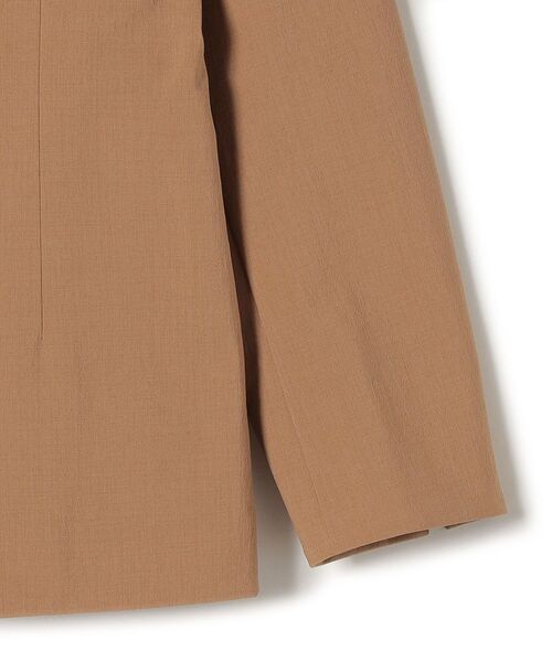 「SHIPS」 ノーカラージャケット 36 ベージュ レディース_画像8