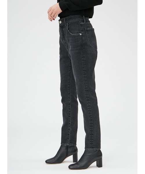 「FRAY I.D」 スキニーデニムパンツ 1 ブラック レディース_画像5