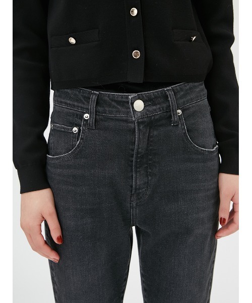 「FRAY I.D」 スキニーデニムパンツ 1 ブラック レディース_画像6