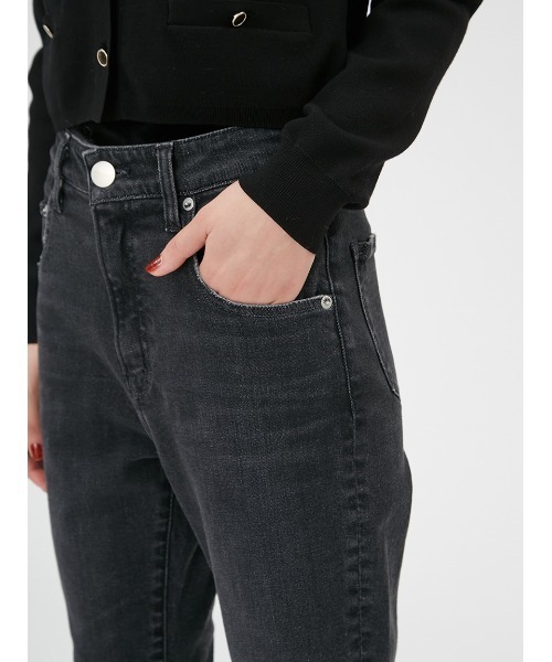 「FRAY I.D」 スキニーデニムパンツ 1 ブラック レディース_画像7