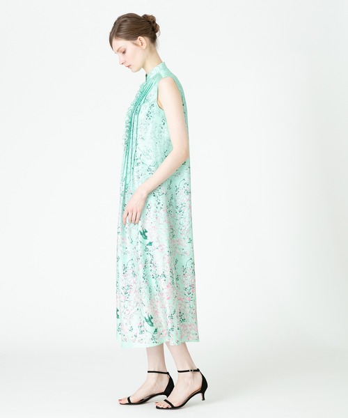 「LOULOU WILLOUGHBY」 ノースリーブワンピース 2 イエロー レディース_画像8
