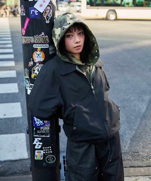 kutir（クティール） ブルゾン アウター MA-1 2WAY REVERSIBLE NYLON 