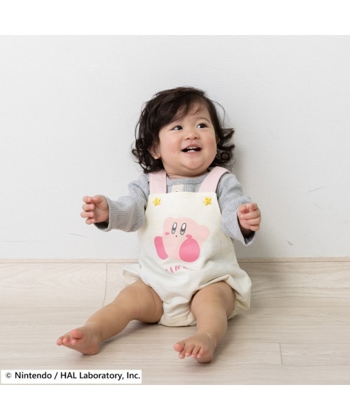 [sasa]Bibiy STELLAROMPERS ロンパース ベビー服 ロンパース 星のカービィ 吊りブルマ 裏毛 : ZOZOTOWN Yahoo
