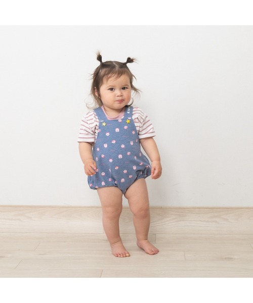 ベビー服 ロンパース 星のカービィ 吊りブルマ 裏毛 : ZOZOTOWN Yahoo