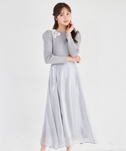 tocco closet（トッコ クローゼット） ワンピース ウエストリボン付き