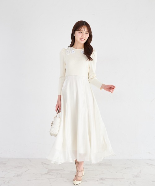 tocco closet（トッコ クローゼット） ワンピース ウエストリボン付き