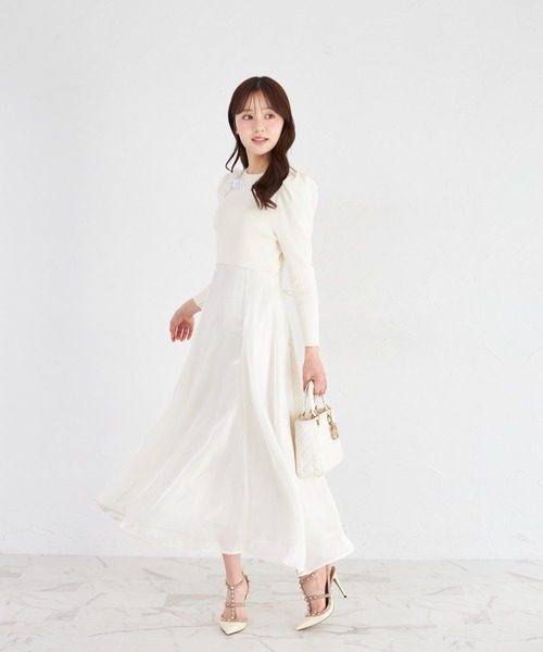 tocco closet（トッコ クローゼット） ワンピース ウエストリボン付き