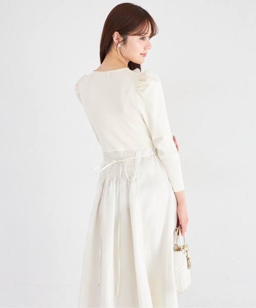 tocco closet（トッコ クローゼット） ワンピース ウエストリボン付き