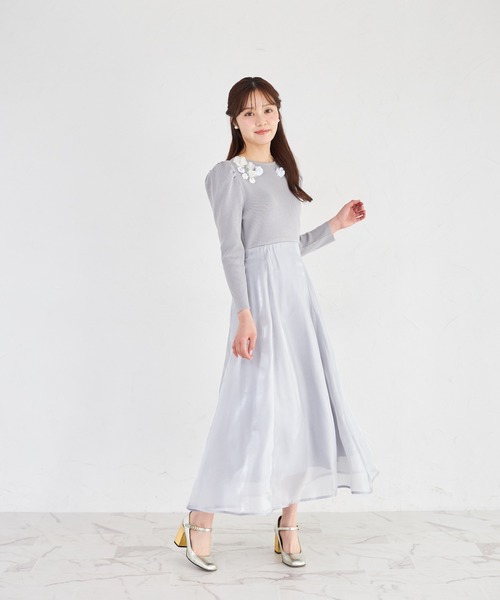 tocco closet（トッコ クローゼット） ワンピース ウエストリボン付き
