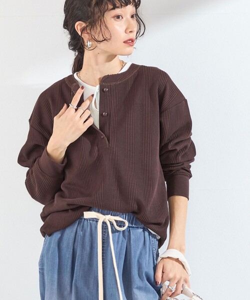 SHIPS Colors（シップスカラーズ） ヘンリーネック tシャツ 「WEB限定