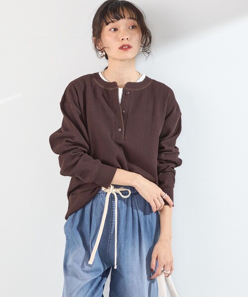 SHIPS Colors（シップスカラーズ） ヘンリーネック tシャツ 「WEB限定