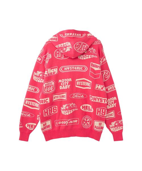 「HYSTERIC GLAMOUR」 ニットカーディガン X-LARGE ピンク系その他 メンズの画像