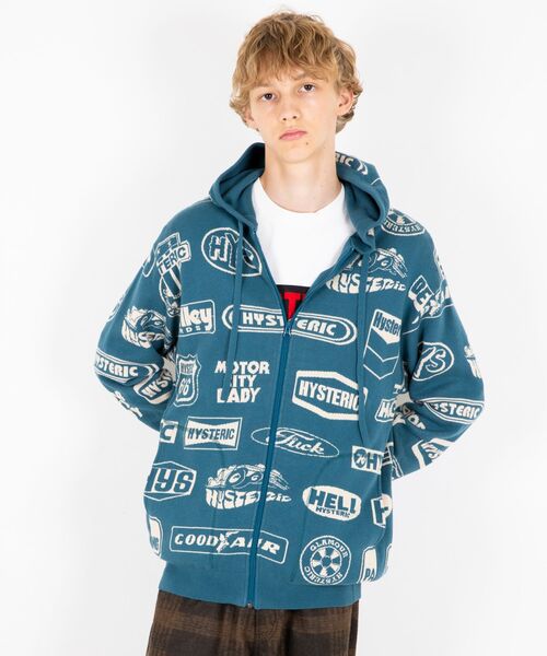 「HYSTERIC GLAMOUR」 ニットカーディガン X-LARGE ピンク系その他 メンズの画像