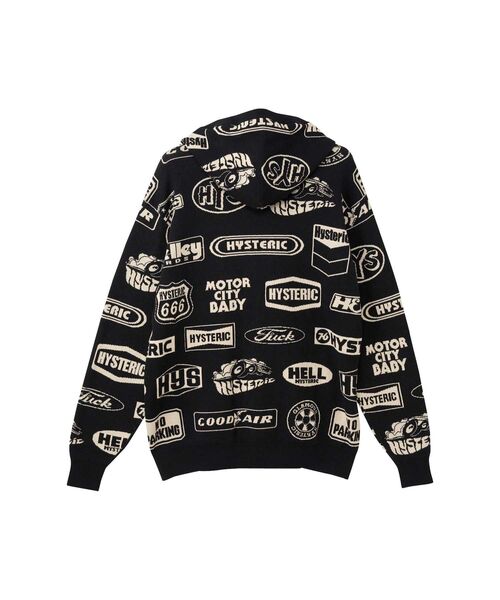 「HYSTERIC GLAMOUR」 ニットカーディガン X-LARGE ピンク系その他 メンズの画像
