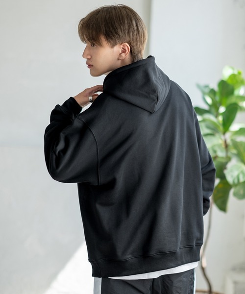「SIDEWAY STANCE」 プルオーバーパーカー SMALL ネイビー メンズ_画像3