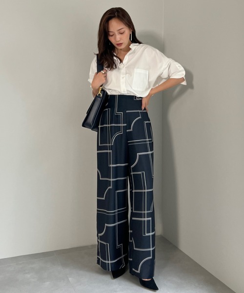 「anuans」 パンツ SMALL ホワイト レディースの画像
