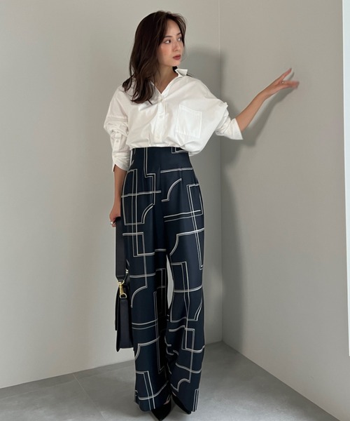 「anuans」 パンツ SMALL ホワイト レディースの画像