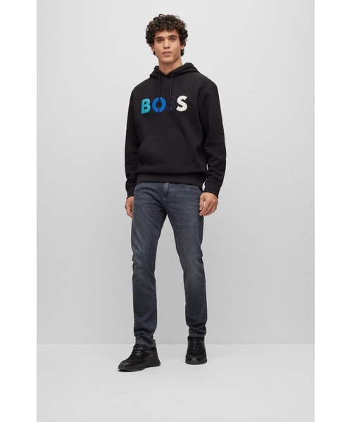 「BOSS」 プルオーバーパーカー S ブラック メンズ_画像6