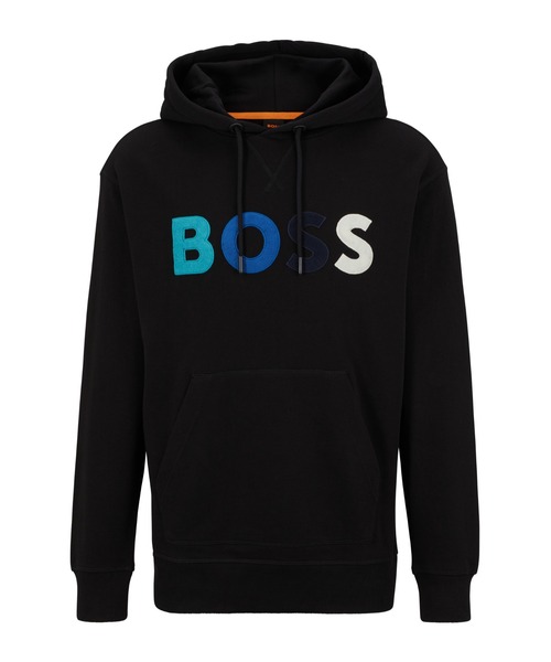 「BOSS」 プルオーバーパーカー S ブラック メンズ_画像7