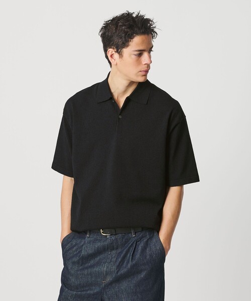 BEAUTY＆YOUTH UNITED ARROWS ポロシャツ KNITEE クリンプコットン
