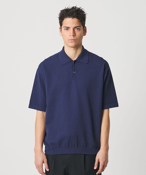 BEAUTY＆YOUTH UNITED ARROWS ポロシャツ KNITEE クリンプコットン