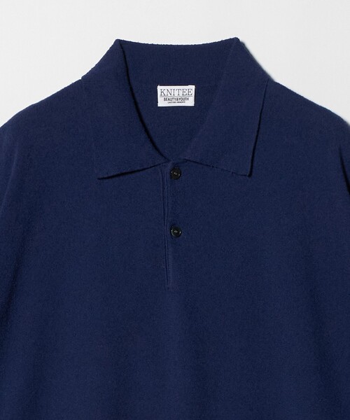 BEAUTY＆YOUTH UNITED ARROWS ポロシャツ KNITEE クリンプコットン