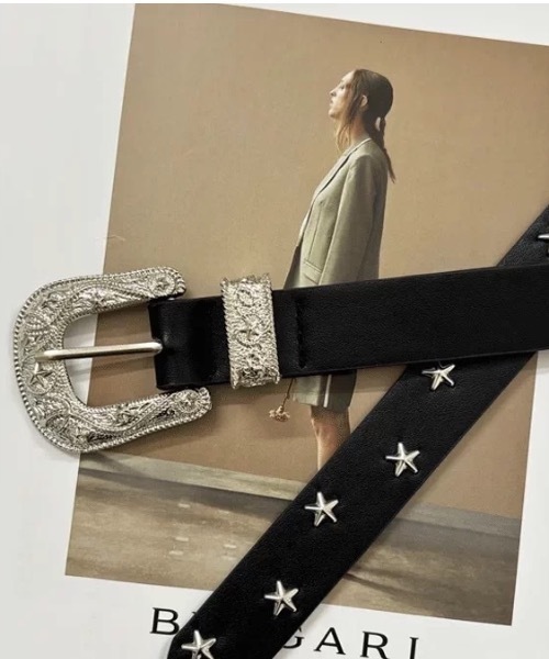 CELENA BEATS ベルト スタースタッズベルト レディース : ZOZOTOWN