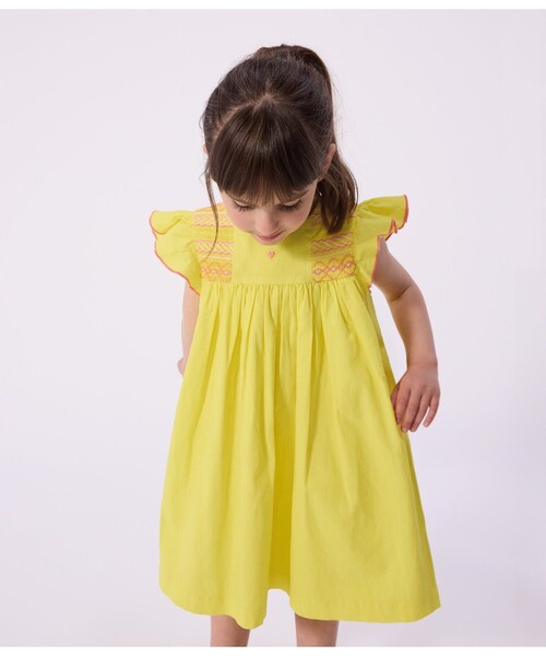 PETIT BATEAU（プチバトー） ワンピース 刺繍ワンピース キッズ 子供服