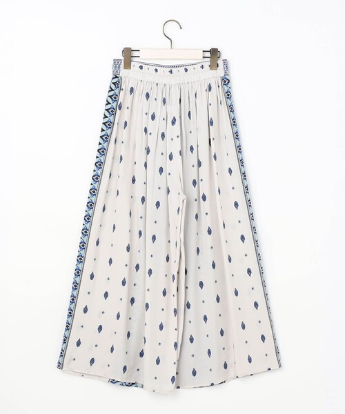 極美品✨ Sov. オリジナル幾何柄プリントパンツ　23SS　近年　ワイド　36 ワイドパンツ パンツ パネル柄幾何学プリント巻きスカート風パンツ