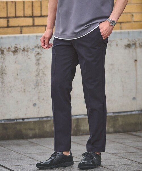スラックス 「WEB限定」JUST fit トロピカル イ−ジー スラックス -2WAYストレッチ- メンズの画像