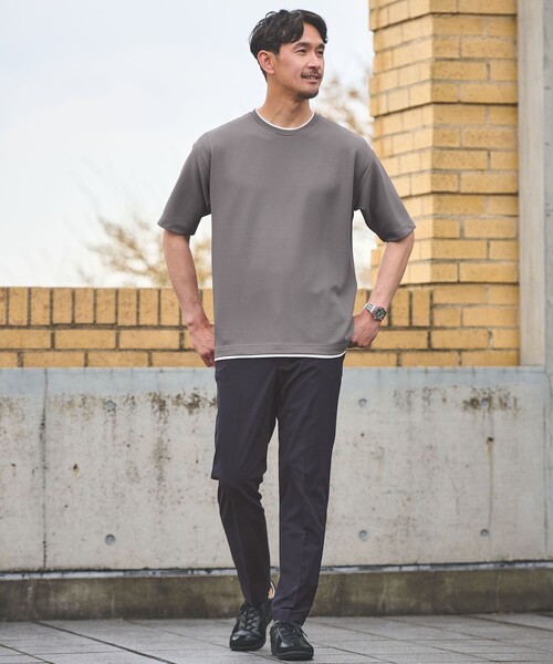 スラックス 「WEB限定」JUST fit トロピカル イ−ジー スラックス -2WAYストレッチ- メンズの画像