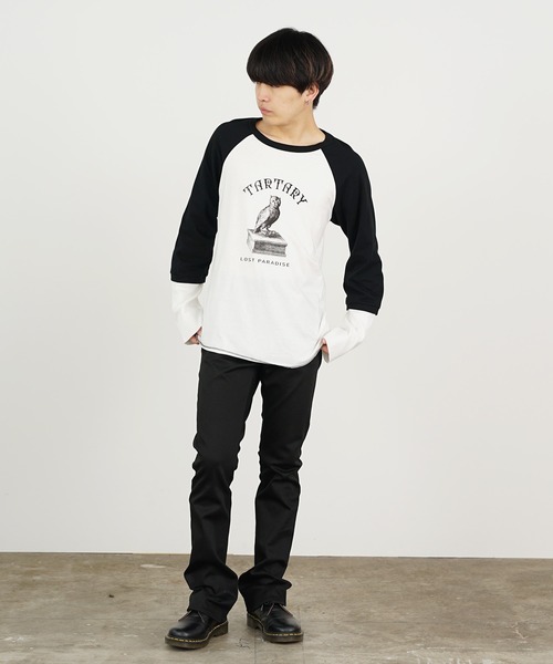 「DIET BUTCHER」 長袖Tシャツ 2 ダークグリーン メンズ_画像2