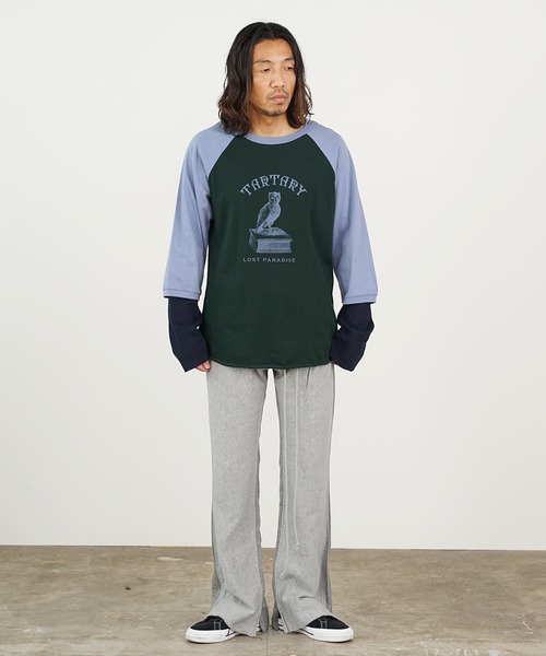 「DIET BUTCHER」 長袖Tシャツ 2 ダークグリーン メンズ_画像6