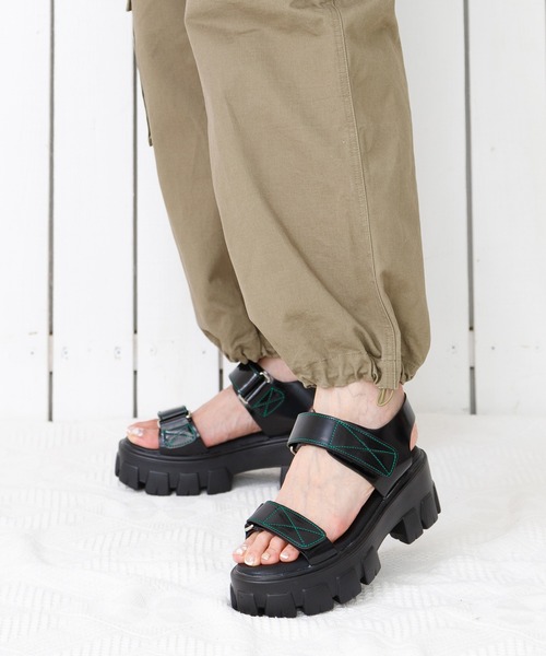 「attagirl」 フラットサンダル S シルバー系その他 レディース_画像2