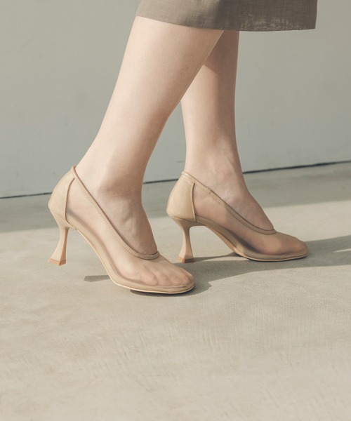 「anuans」 パンプス MEDIUM ブラック系その他 レディース_画像9