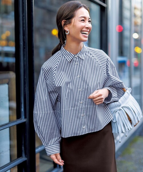 「UNFILO」 長袖シャツ MEDIUM ブルー レディース_画像2