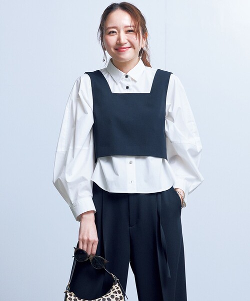 「UNFILO」 長袖シャツ MEDIUM ブルー レディース_画像5