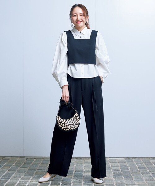 「UNFILO」 長袖シャツ MEDIUM ブルー レディース_画像6