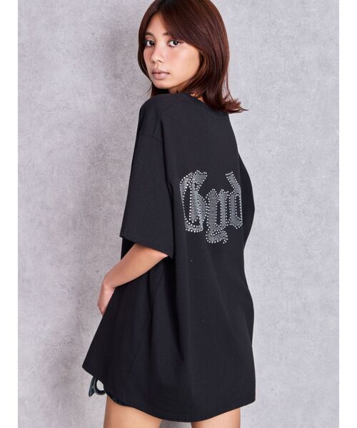 GYDA ブラック長袖tシャツ‼️ GYDA（ジェイダ） tシャツ 半袖 GD BACK GYDA BIG Tシャツ レディース