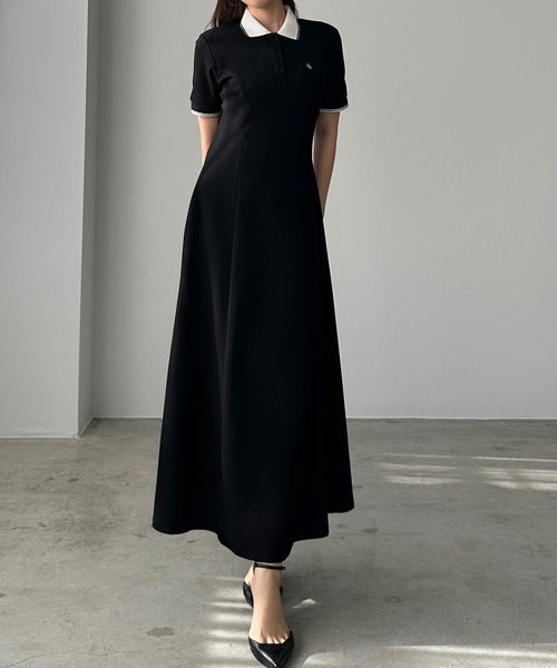 「Louere」 半袖ワンピース MEDIUM ブルー系その他 レディース_画像2