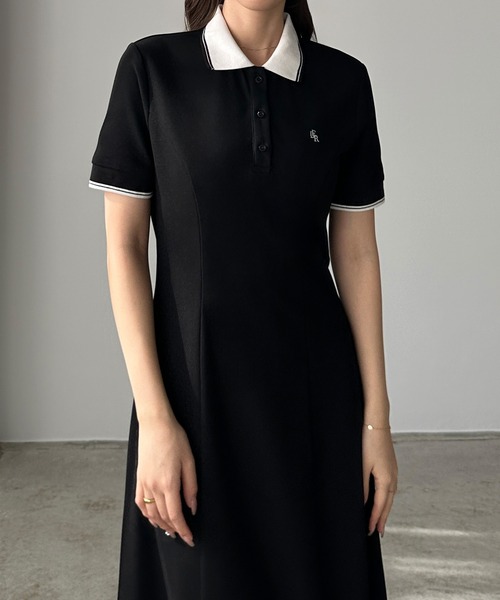 「Louere」 半袖ワンピース MEDIUM ブルー系その他 レディース_画像6