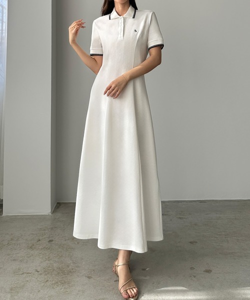 「Louere」 半袖ワンピース MEDIUM ブルー系その他 レディース_画像9