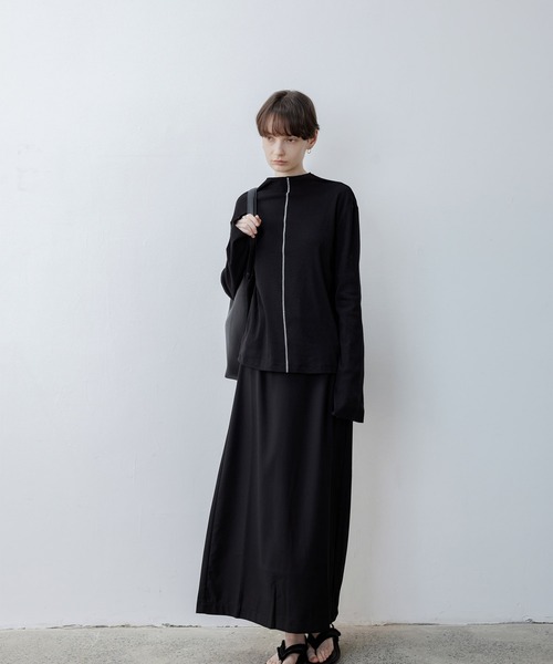 「tageechita」 長袖カットソー S ブラック レディース_画像4